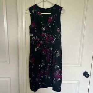 Banana Republic black floral dress, size 4